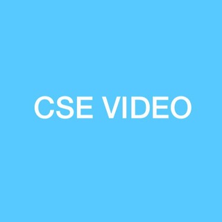 Logo of telegram channel csevideo — CSE VIDEO