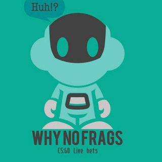 Логотип телеграм канала @csgolivepred — Why No Frags?! CS:GO прогнозы 🎮