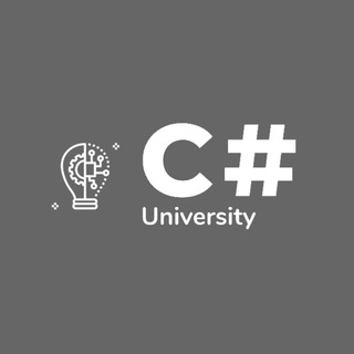 Логотип телеграм канала @csharp_uni — С# | University