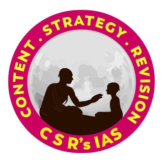 Logo of telegram channel csr_upsc_classes — CSR's IAS - Official UPSC/PSC Preparation Channel
