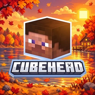 Telegram channel CUBE HEAD — анархия Minecraft logo