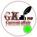 Logo saluran telegram curentaffairgk — Gk current affairs✍