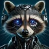 Логотип телеграм канала @cyberraccoonai — Кибер Енот