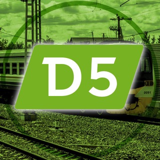 Логотип телеграм канала @d5_msk — МЦД-5 | Павелецкое/Ярославское направление