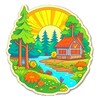 Логотип телеграм канала @dachaprivet — Дачный привет🏡