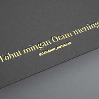 Telegram channel Tobut mingan otam mening logo