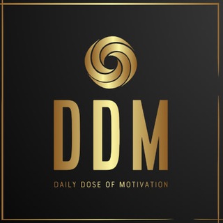 Logo of telegram channel daily_dose_of_motivation — Daily Dose of Motivation (DDM)