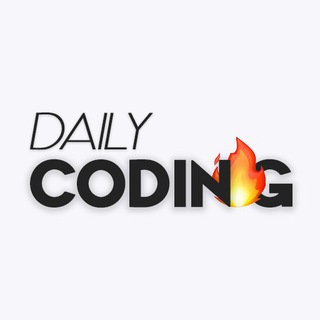 Логотип телеграм канала @dailycoding — Daily Coding 🔥