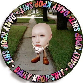 Логотип телеграм канала @dailyksh — [daily kpop shit]