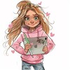 Логотип телеграм канала @daristickers — Домик стикеров ✨PNG для сторис