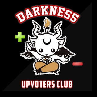 Logo of telegram channel darknessvote — Darkness Upvoters Club