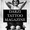 Логотип телеграм канала @darzitattoomagazine — DARZI TATTOO MAGAZINE