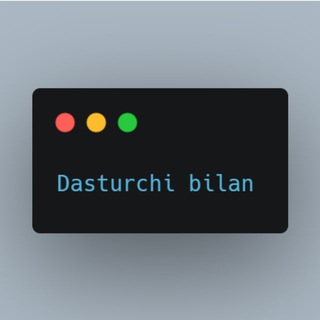 Telegram kanalining logotibi dasturchi_bilan — Dasturchi bilan🤓