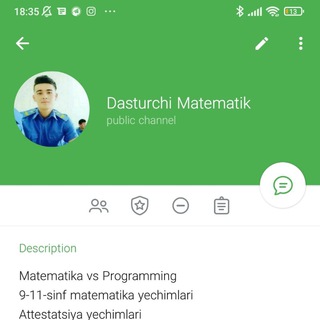 Telegram kanalining logotibi dasturchimatematik — Dasturchi Matematik