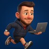 Логотип телеграм канала @datapine — Бегущий вайб-кодер