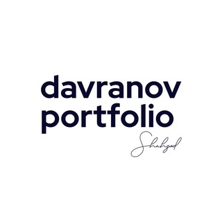 Telegram kanalining logotibi davranov_portfolio — Shahzod Davranov