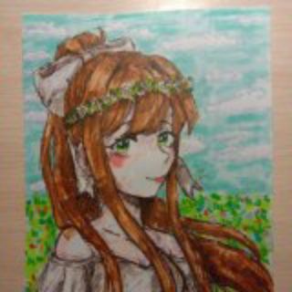 Логотип телеграм канала @ddllkk — скачать новеллу Doki Doki Literature Club