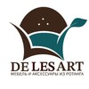 Логотип телеграм канала @de_les_art — De Les Art . Ротанг. Мебель. Кашпо