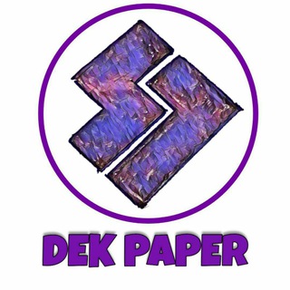 لوگوی کانال تلگرام dek_paper — 𝐃𝐄𝐊 𝐏𝐀𝐏𝐄𝐑