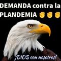 Logo saluran telegram demandacontralaplandemiacondios — DEMANDA contra la PLANDEMIA ¡DIOS con nosotros!® ✊✊✊