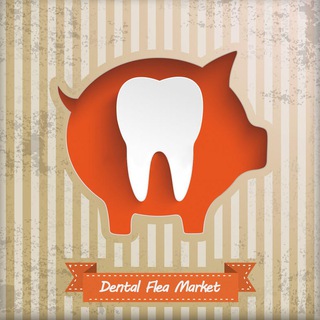 Логотип телеграм канала @dentalfleamarket — Стоматологическая барахолка
