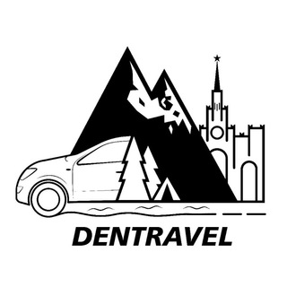 Логотип телеграм канала @dentravel — Dentravel. Визуальные экспедиции на авто.