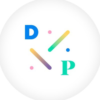 Логотип телеграм канала @designpotok — D — P
