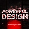Логотип телеграм канала @designpowerful — POWERFUL DESIGN