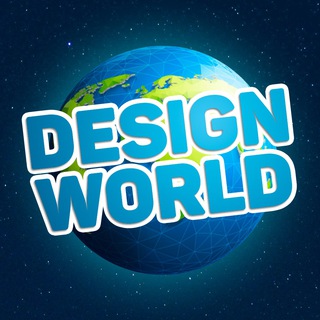 Логотип телеграм канала @designworld — DESIGN WORLD