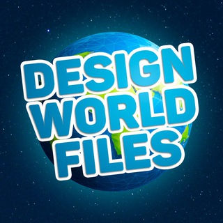 Логотип телеграм канала @designworldfiles — Design World Files