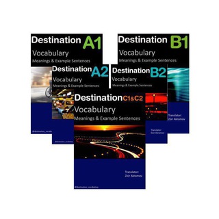 Logo saluran telegram destination_vocabulary — Destination A1, A2, B1, B2, C1&C2