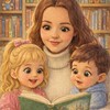 Логотип телеграм канала @detipolka — Двое детей и книжная полка