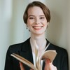 Логотип телеграм канала @deutschpolja — Немецкий для больших целей / Полина Бойкова