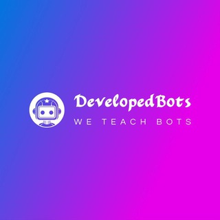 टेलीग्राम चैनल का लोगो developedbots — Developed Bots