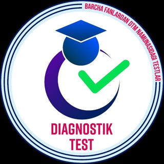 Telegram channel DTM NAMUNASIDAGI DIAGNOSTIK TESTLAR logo