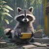 Логотип телеграм канала @diarydraccoon — Дневник Енота