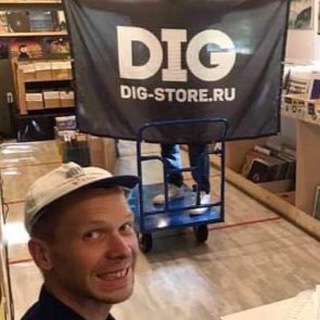 Логотип телеграм канала @digersdigest — DiG - магазин пластинок