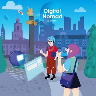 Логотип телеграм канала @digitalnomad_georgia — Digital Nomad | Грузия