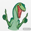 Логотип телеграм канала @dinaandthedinosaurs — дина и динозавры 🦕