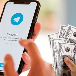 Telegram channel Dinero con Telegram logo