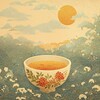 Логотип телеграм канала @dipintotea — Чайное погружение