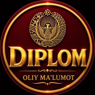 Telegram kanalining logotibi diplom_uzb — Diplom uz | Oliy ma’lumot.