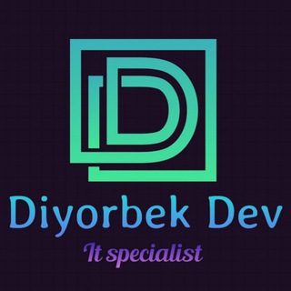 Telegram kanalining logotibi discoveruz — Diyorbek Dev