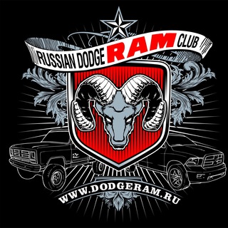 Логотип телеграм канала @dodgeramru — Russian Dodge Ram Club – клубные новости