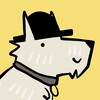 Логотип телеграм канала @dog_in_hat — Рисую руками