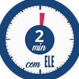 Telegram channel 2 minutos com ELE logo