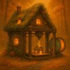Логотип телеграм канала @domik_pechati — Печатный домик 🏠