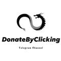 Logo saluran telegram donatebyclicking — Donate By Clicking