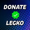 Логотип телеграм канала @donatelegko — DonateLegko — донат в игры
