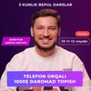 Telegram kanalining logotibi doniyorfx3kunlikdars — Doniyor FX | Mobilografiya | $1000 telefon orqali daromad